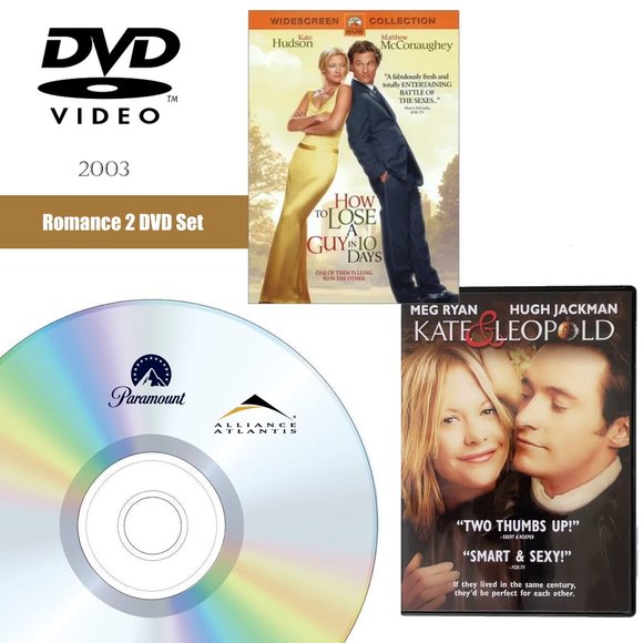 DVD: Romance 2 DVD Set : How to Lose a Guy in 10 Days / Kate & Leopold - Picture 1 of 3
